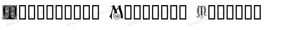 Ornamental Initials E字体转换